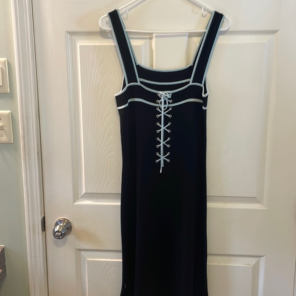 BC BG cocktails anyone 🤩 medium strapped sexy straight very sexy lace up dress